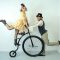 acrobatic bike duo
